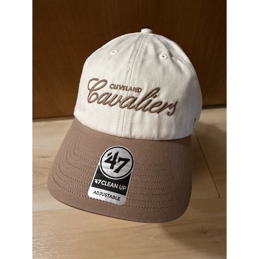 Cleveland Cavaliers '47 Clean Up Adjustable Hat Cream Beige NBA Cotton